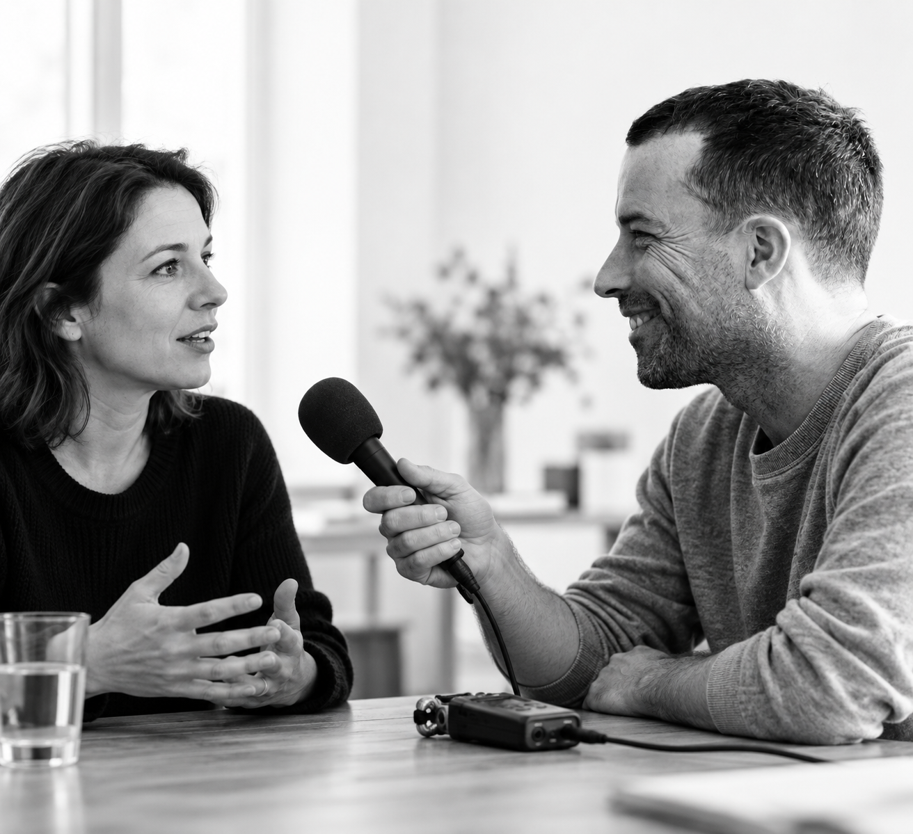 Interview und Content-Arbeit